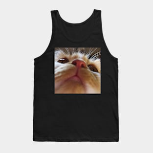 Funny Cute Cat Face Macro Eyes Tank Top